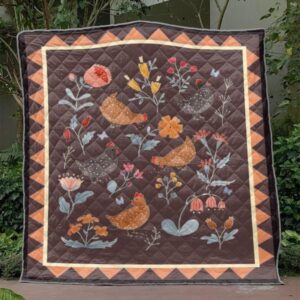 Lovely Chickens Quilt Blanket Hn66  Quilt